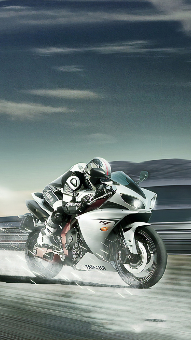 Обои мотоцикл, мотогонщик, мотоспорт, супербайк, гонки на мотоциклах в разрешении 750x1334