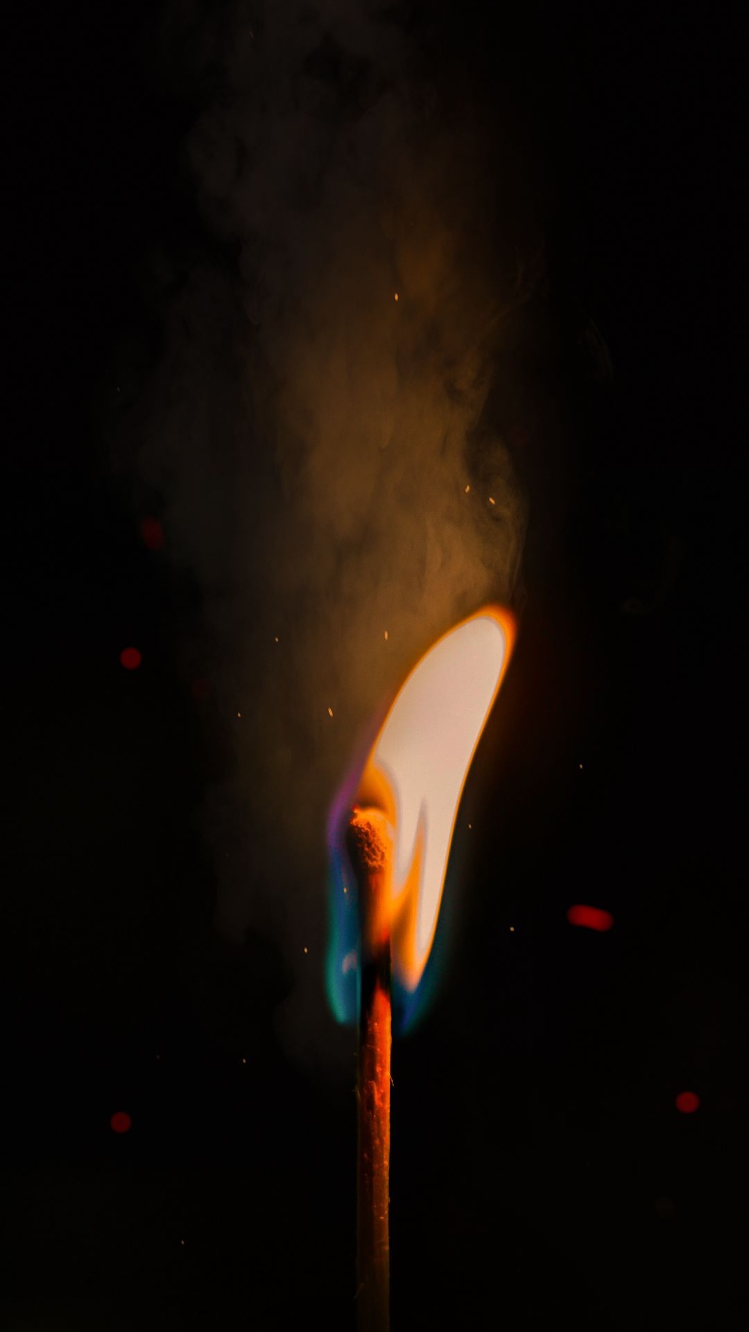 Обои пламя, свет, темнота, наука, физика в разрешении 1080x1920