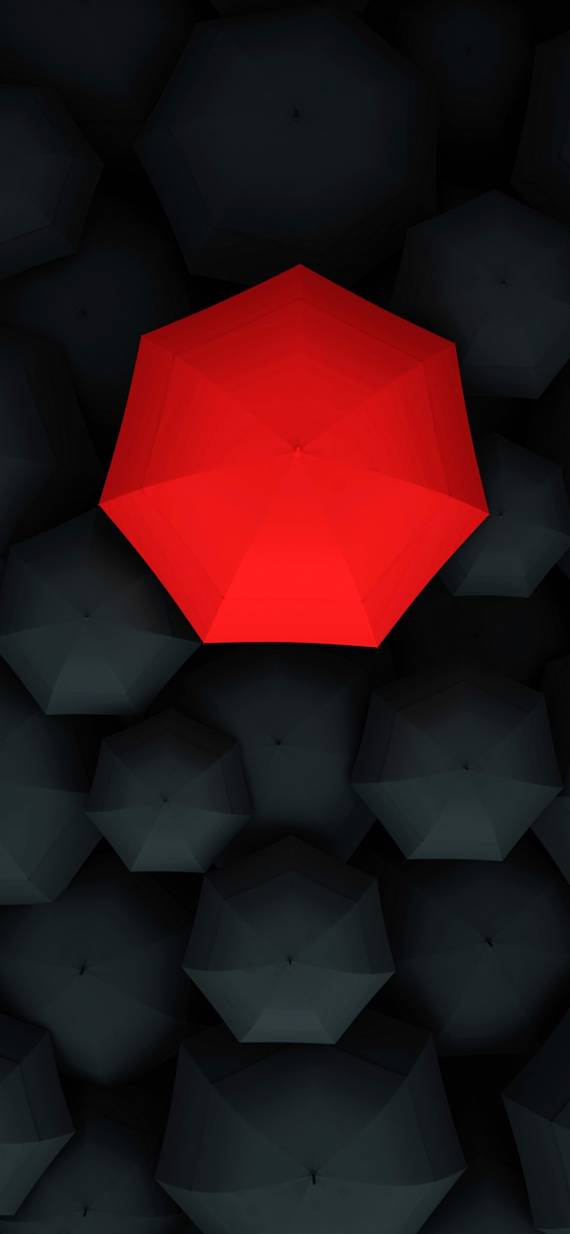 Обои свет, искусство, треугольник, арт, материальное свойство в разрешении 1125x2436