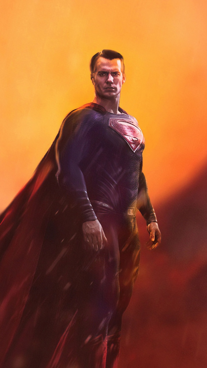 Обои Лига справедливости, иллюстрация, супергерой, Супермен, Бэтмен в разрешении 720x1280