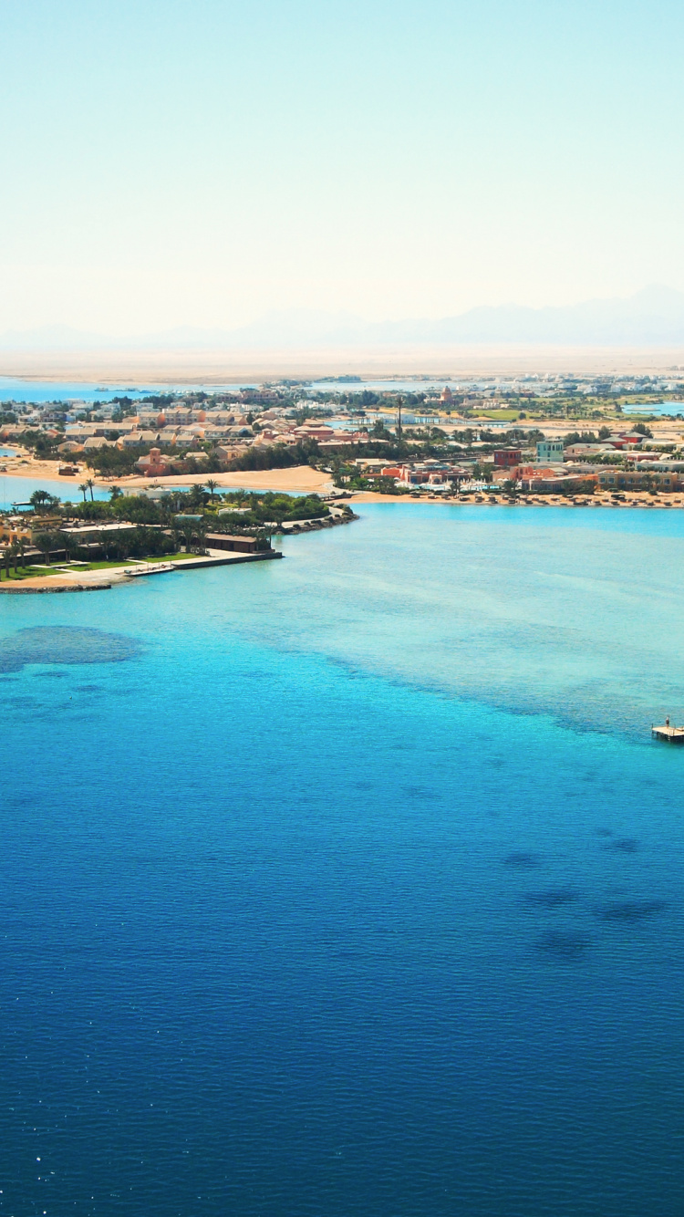 Обои Луксор, пляж, море, гидроресурсы, побережье в разрешении 750x1334