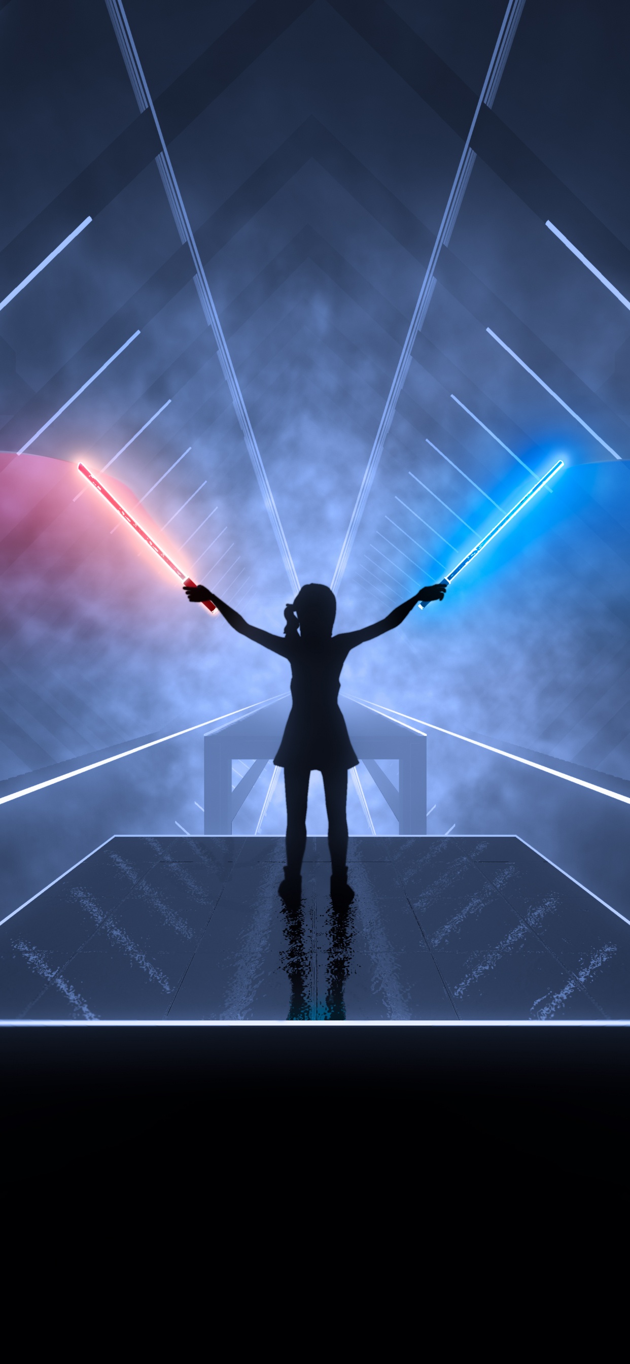 Обои Бить Шашкой, playstation vr, виртуальная реальность, playstation 4, Представление в разрешении 1242x2688