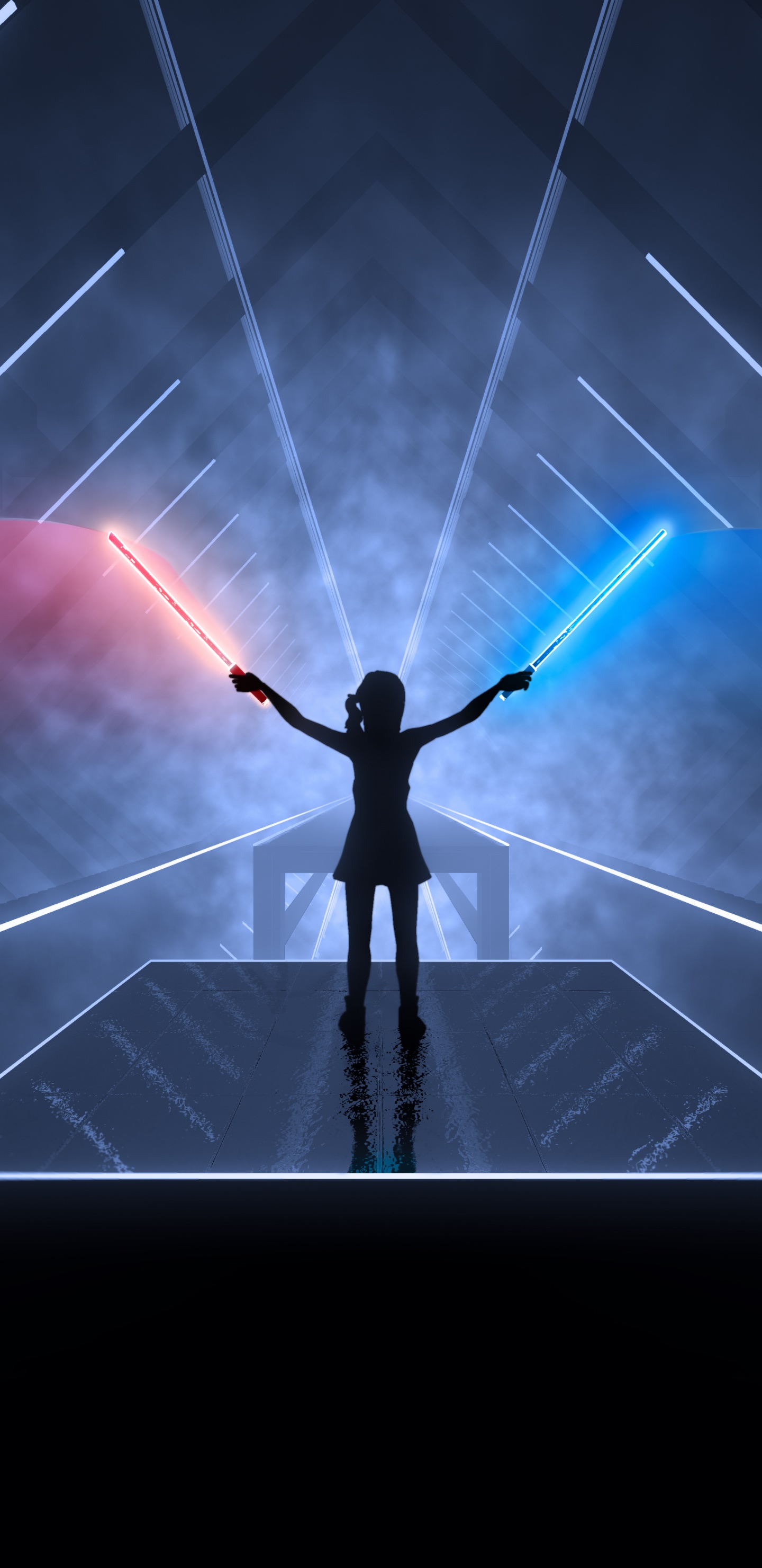 Обои Бить Шашкой, playstation vr, виртуальная реальность, playstation 4, Представление в разрешении 1440x2960