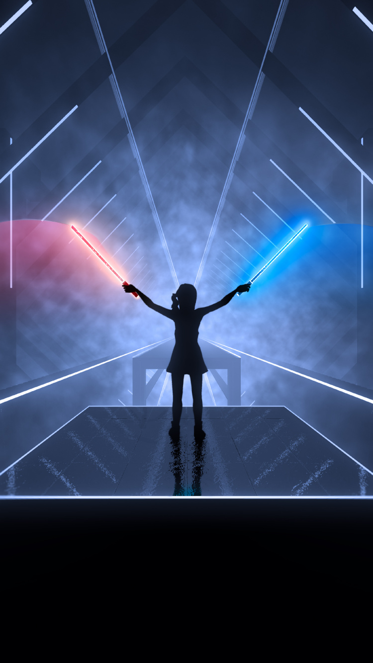 Обои Бить Шашкой, playstation vr, виртуальная реальность, playstation 4, Представление в разрешении 750x1334