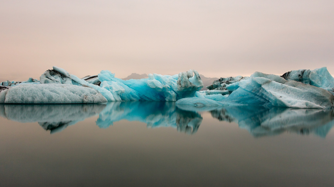 Обои вода, айсберг, ледник, лед, морской лед в разрешении 1280x720