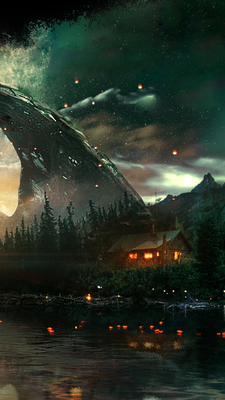 Обои природа, космос, иллюстрация, мир, атмосфера в разрешении 720x1280