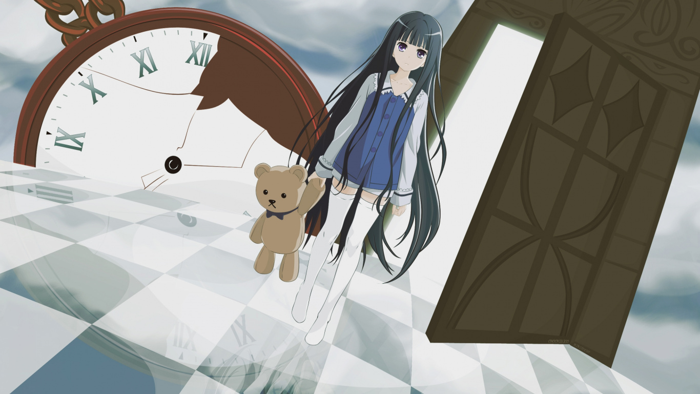 Обои мультфильм, иллюстрация, мангака, карикатура, девушка в разрешении 1366x768