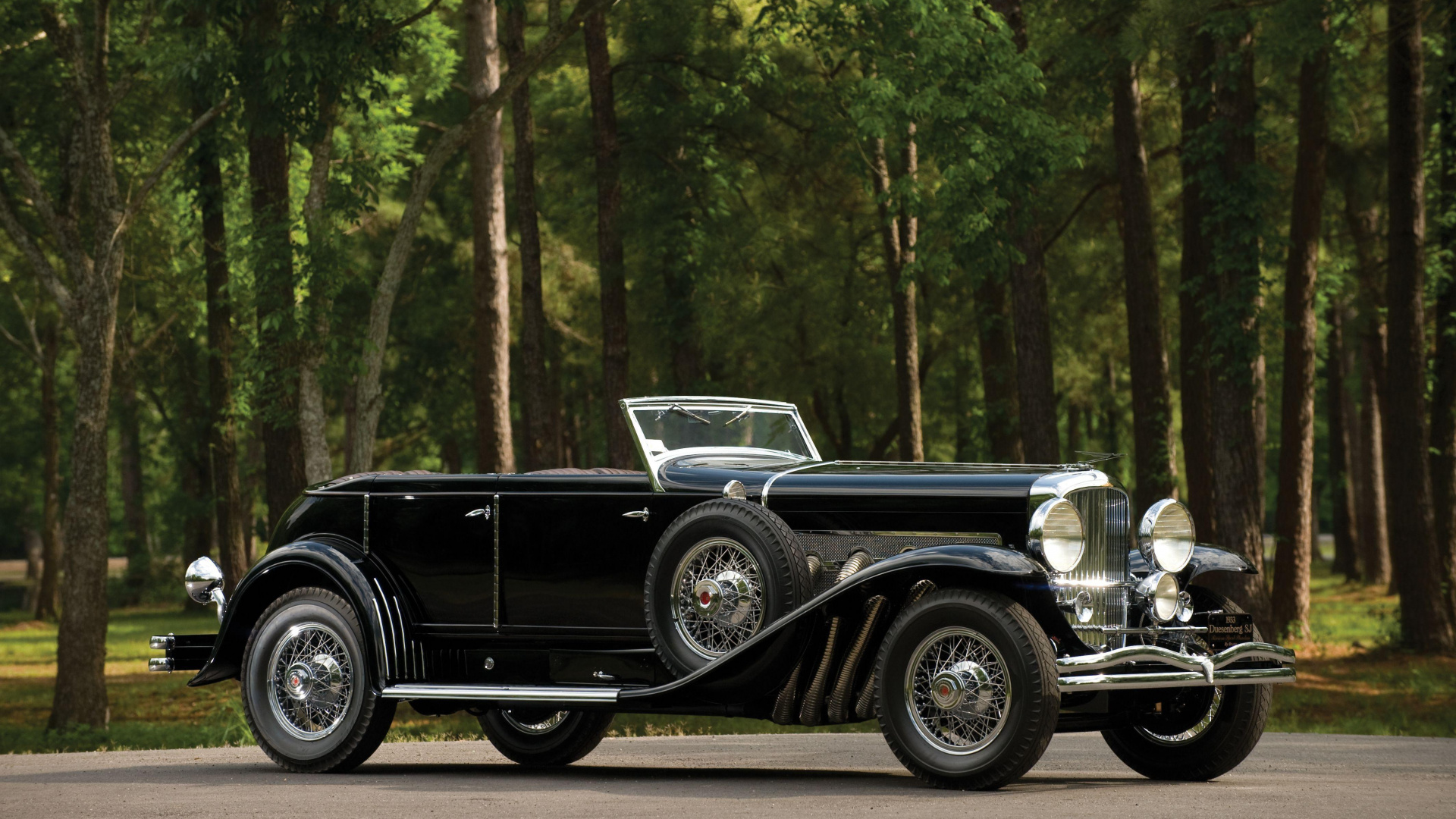 Обои Модель Duesenberg J В, авто, Модель Duesenberg SJ и, классический автомобиль, Дюзенберг в разрешении 1920x1080
