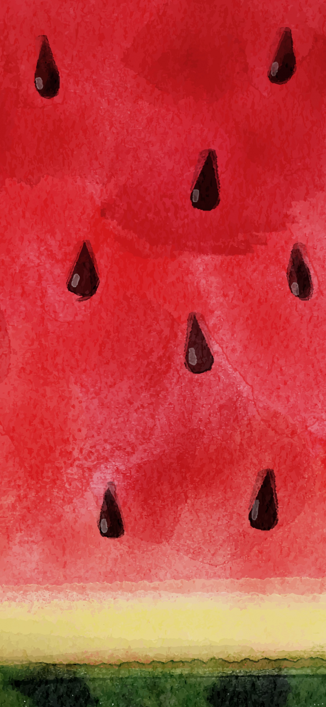 Обои арбуз, арбузный телефон, Арбуз обыкновенный, природа, синий в разрешении 1125x2436