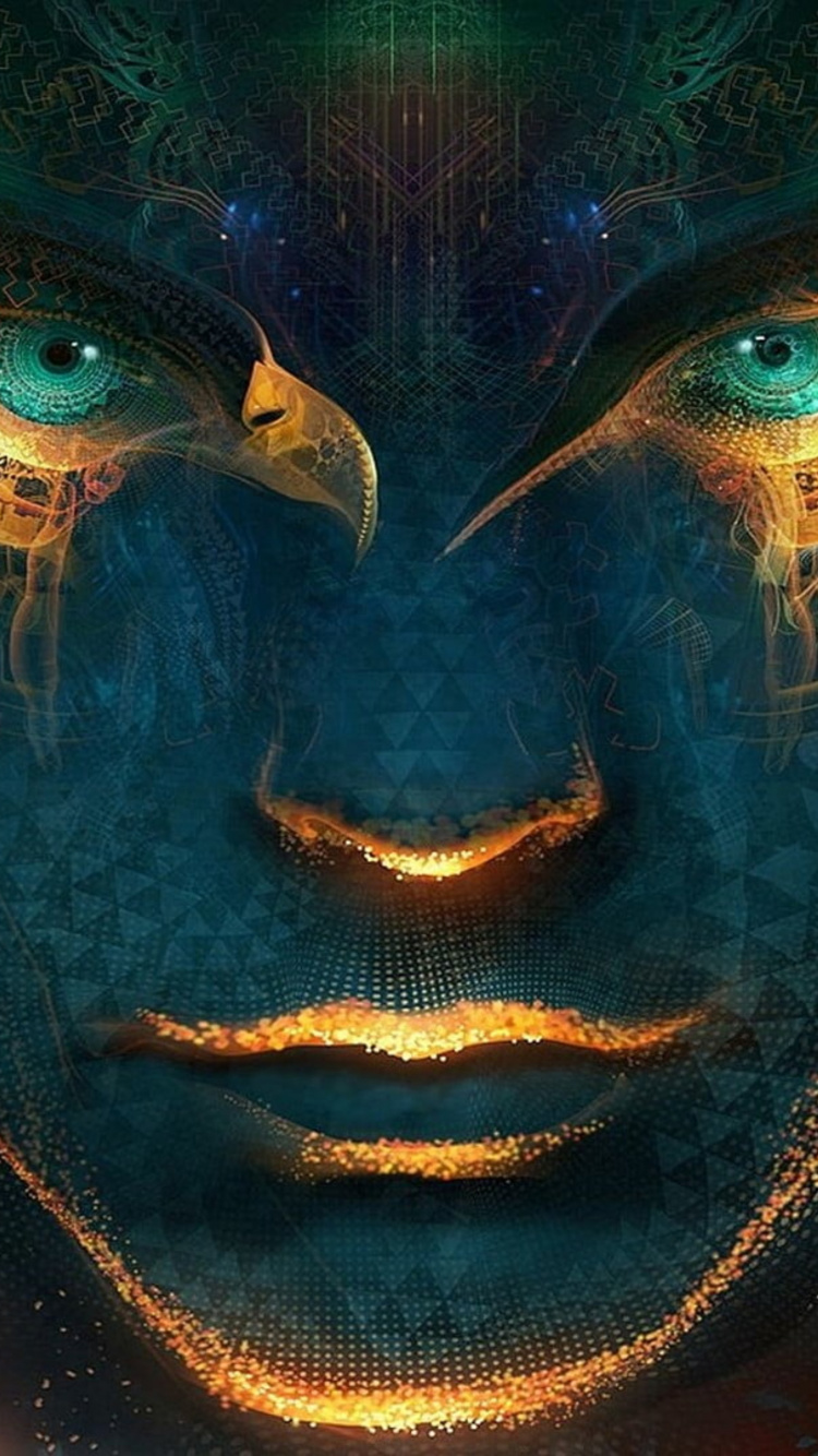 Обои андроид джонс, арт, визионерское искусство, артист, цифровое искусство в разрешении 750x1334