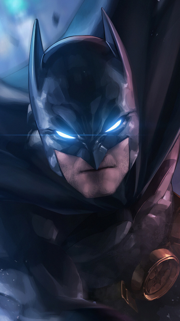 Обои Бэтмен, супергерой, Лига справедливости, космос, цифровое искусство в разрешении 720x1280