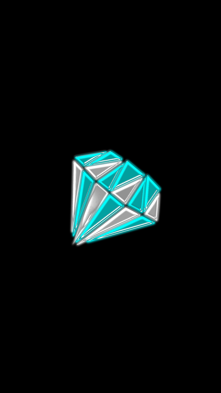 Обои галактика алмаз круто, треугольник, прямоугольник, автомобильное освещение, полутона и оттенки в разрешении 750x1334