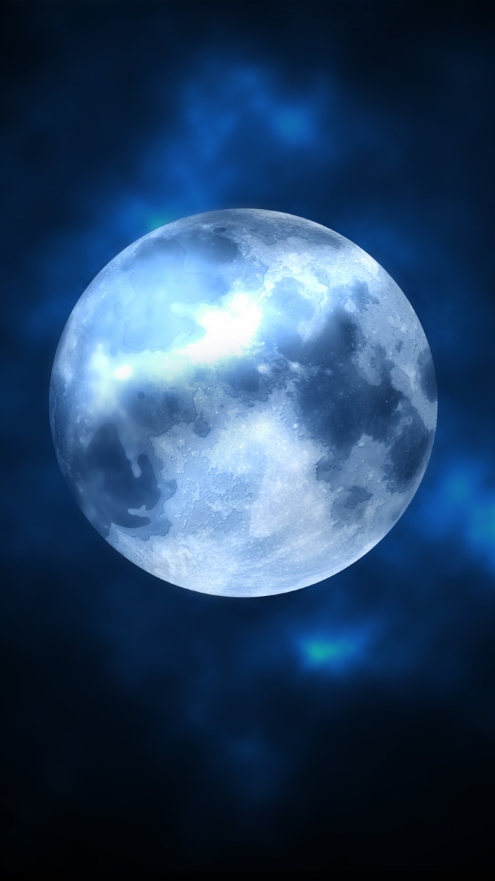 Обои луна, природа, атмосфера, астрономический объект, лунный свет в разрешении 720x1280