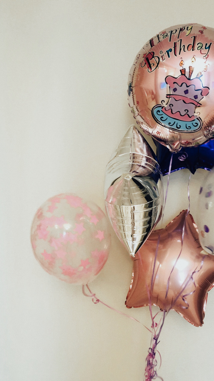 Обои воздушный шарик, розовый, поставкы партии, мяч, рождественский орнамент в разрешении 750x1334