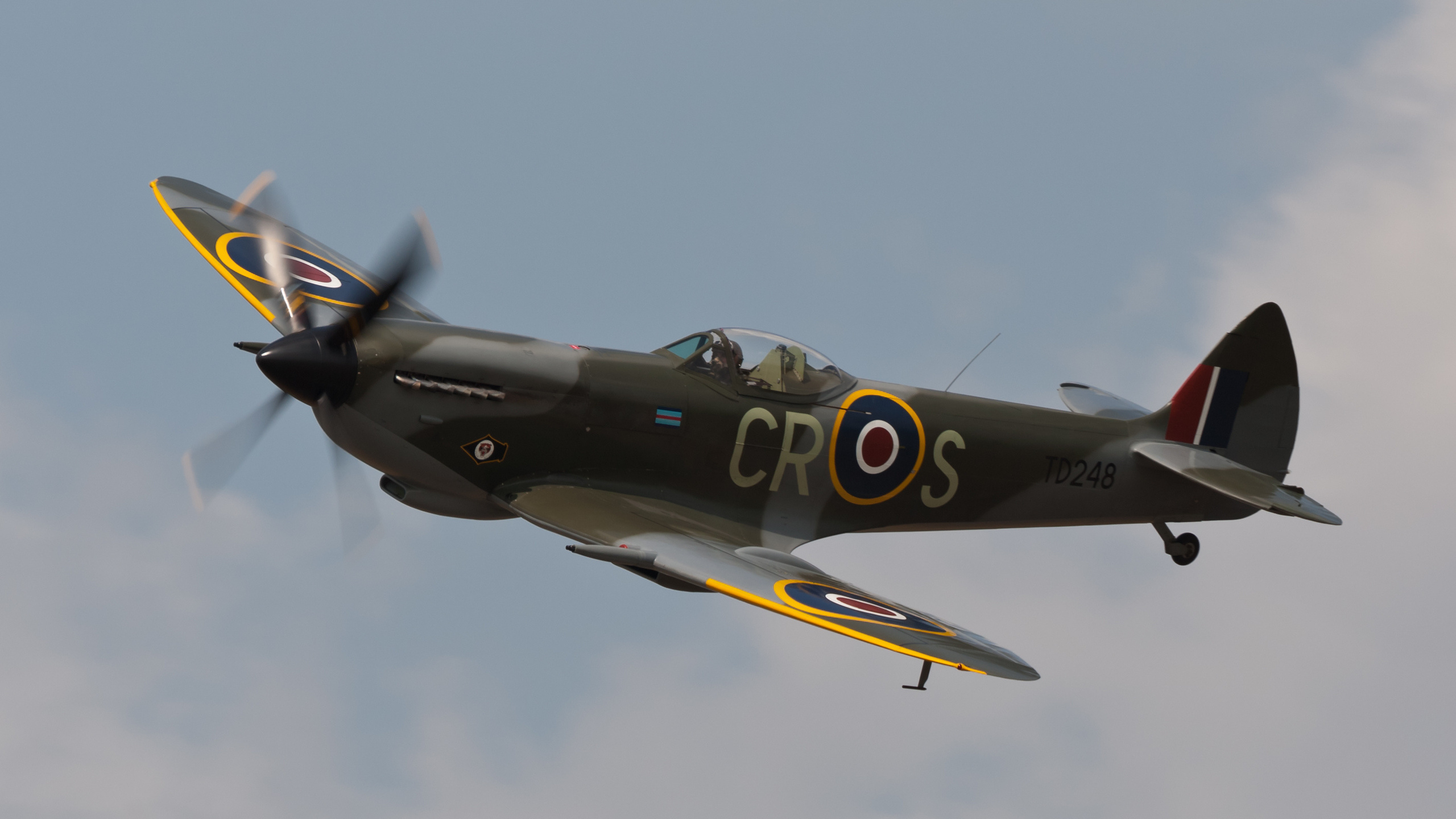 Обои супермарин спитфайр, Супермарин, самолеты, авиация, самолет в разрешении 2560x1440