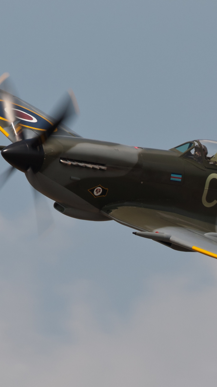 Обои супермарин спитфайр, Супермарин, самолеты, авиация, самолет в разрешении 750x1334