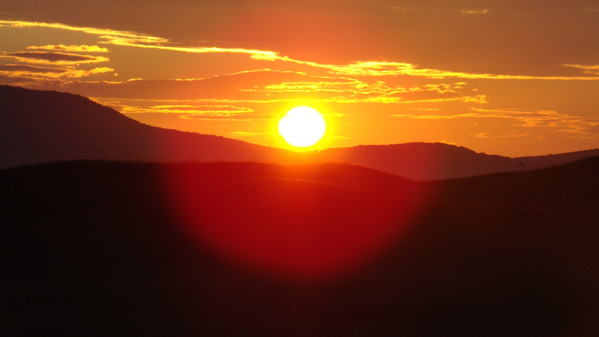 Обои послесвечение, восход солнца, рассвет, закат, солнце в разрешении 1920x1080
