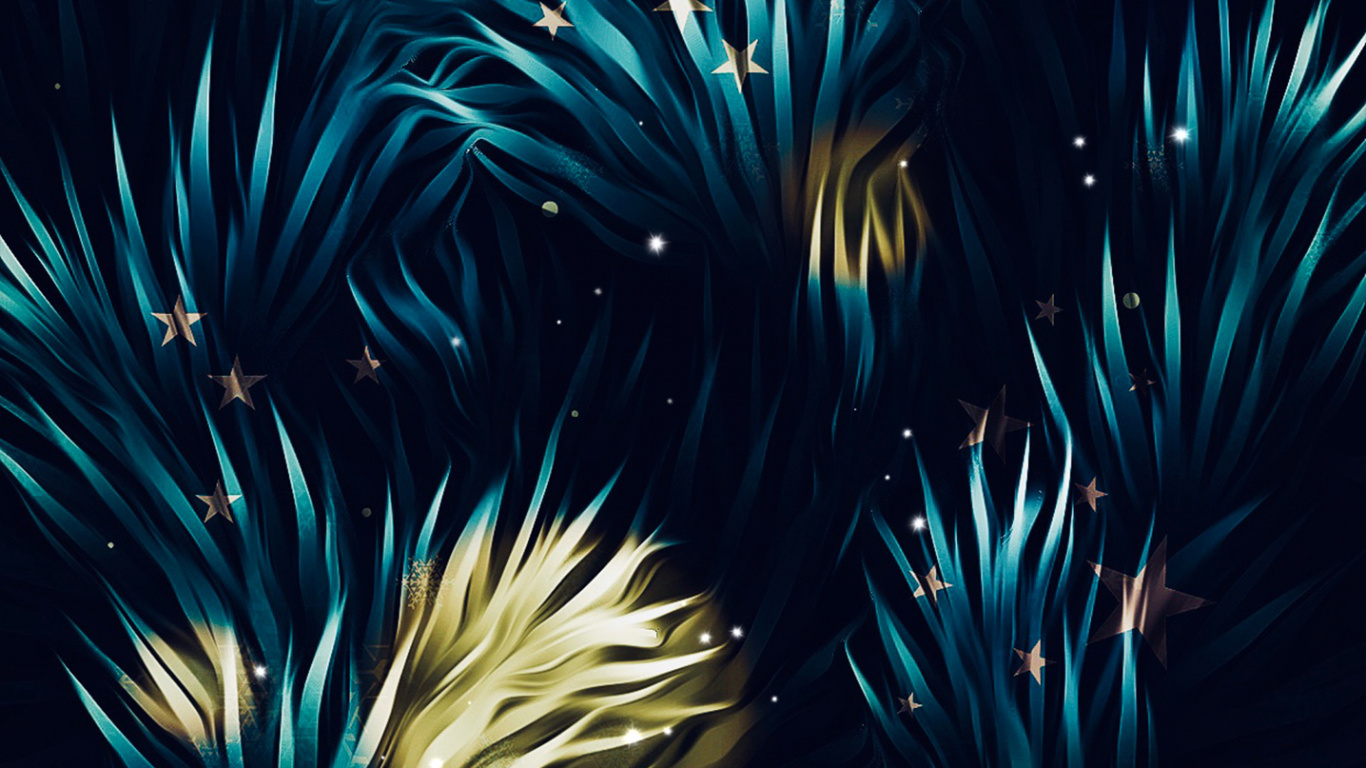 Обои Новый год, Рождество, Рождественский день, елка, арт в разрешении 1366x768