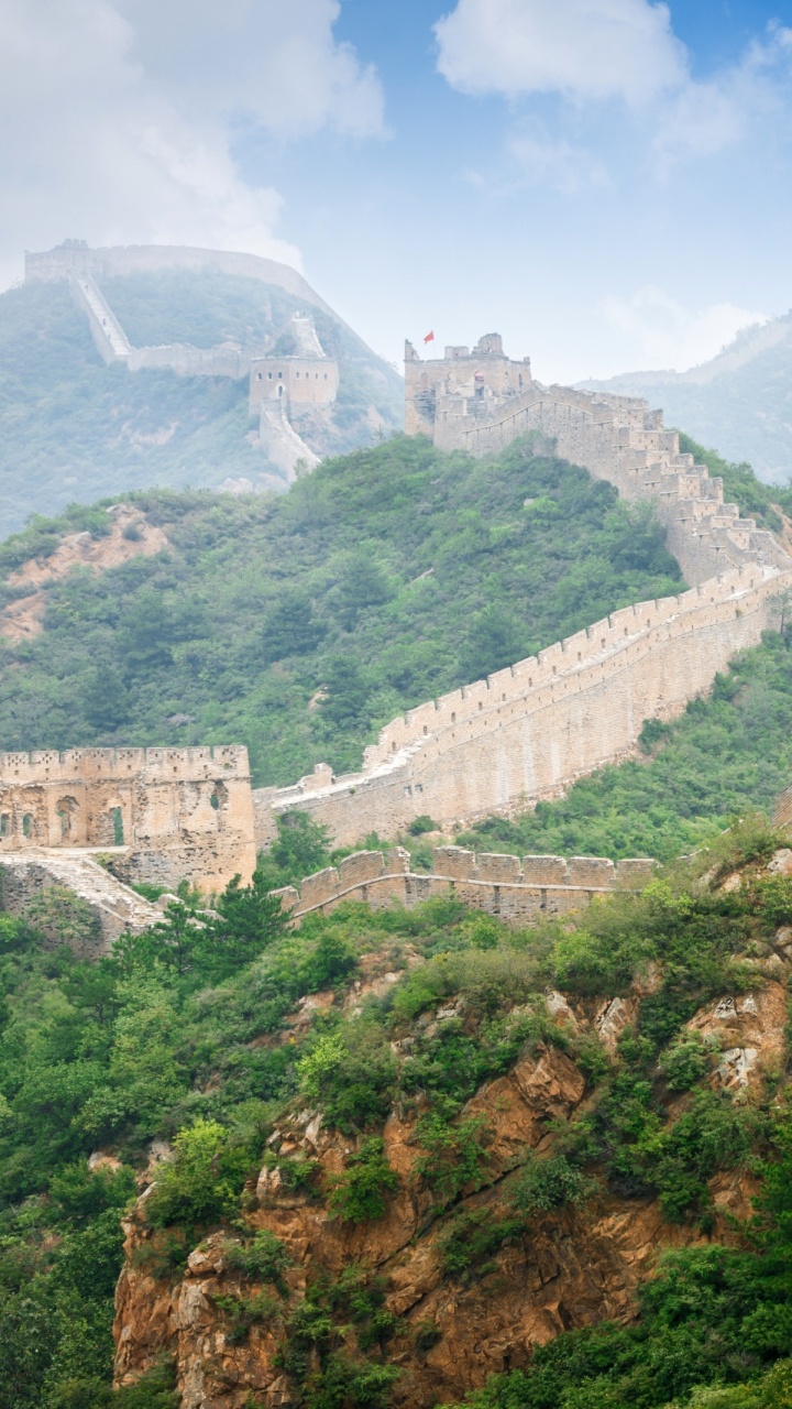 Обои Великой Китайской стены jinshanling, великая Китайская стена, Jinshanling, ориентир, историческое место в разрешении 720x1280
