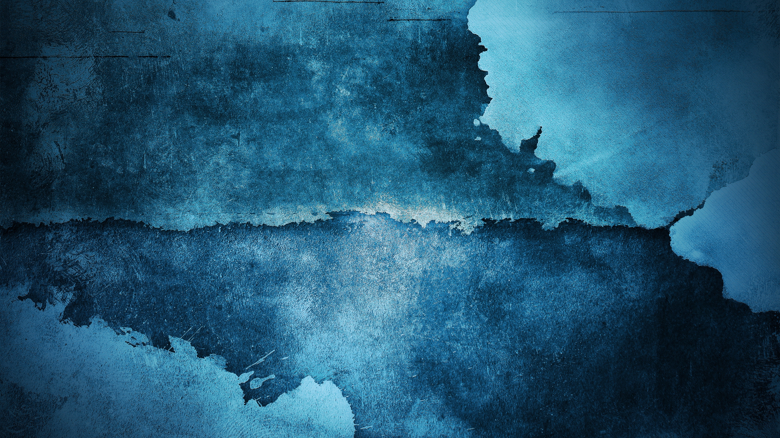 Обои синий, вода, бирюза, синий цвет, цифровое искусство в разрешении 2560x1440