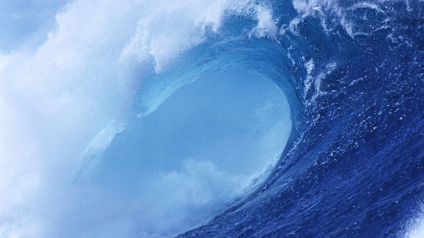 Обои ios, iOS 7, яблоко, вода, глаз в разрешении 1366x768