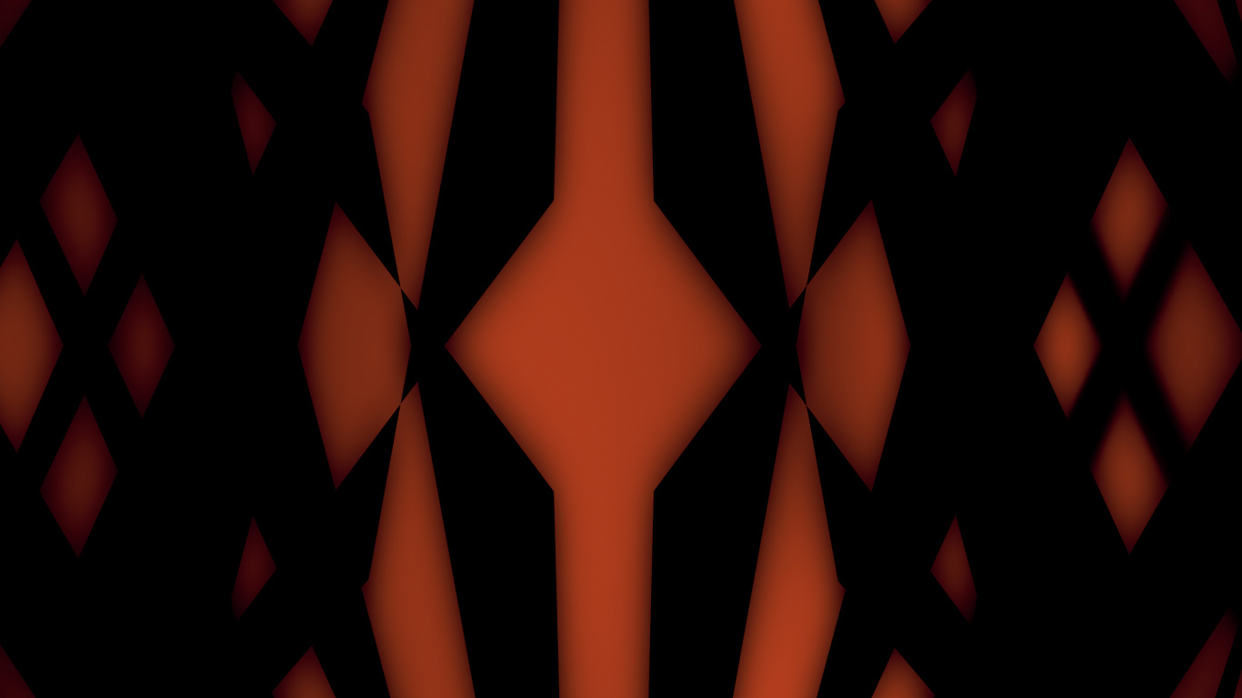 Обои симметрия, свет, физика, коричневый цвет, черный в разрешении 1366x768