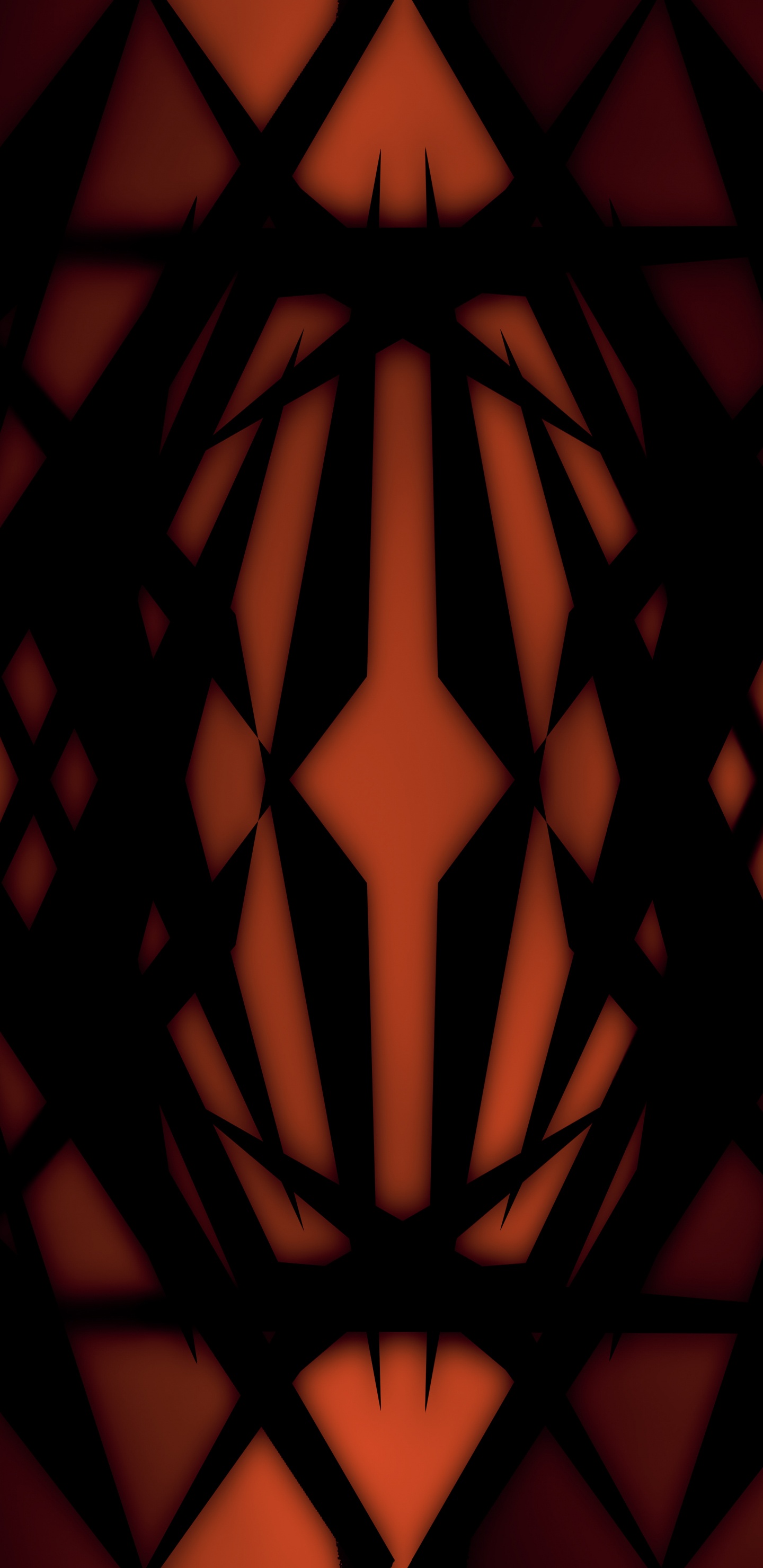 Обои симметрия, свет, физика, коричневый цвет, черный в разрешении 1440x2960