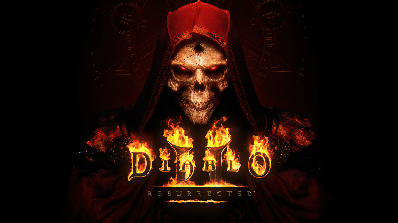 Обои Диабло 2, Diablo 2 воскресшая тапета, Диабло II Повелитель разрушения, Диабло II воскрес, Диабло iii в разрешении 1366x768
