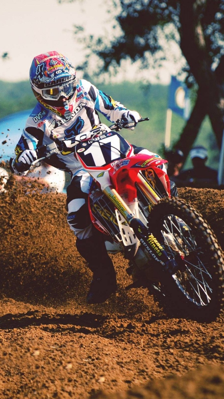 Обои мотокросс, мотоцикл, Фристайл мотокросс, экстремальный вид спорта, гоночный в разрешении 720x1280