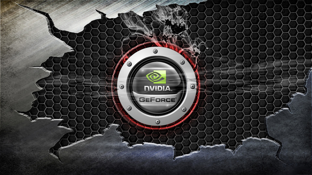 Обои nvidia, geforce, технологии, лого, графика в разрешении 1280x720