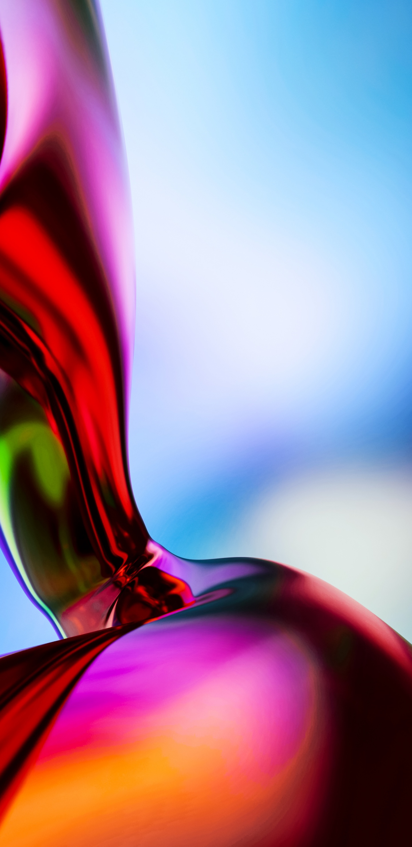 Обои крупный план, графический дизайн, красочность, жидкий, пурпур в разрешении 1440x2960