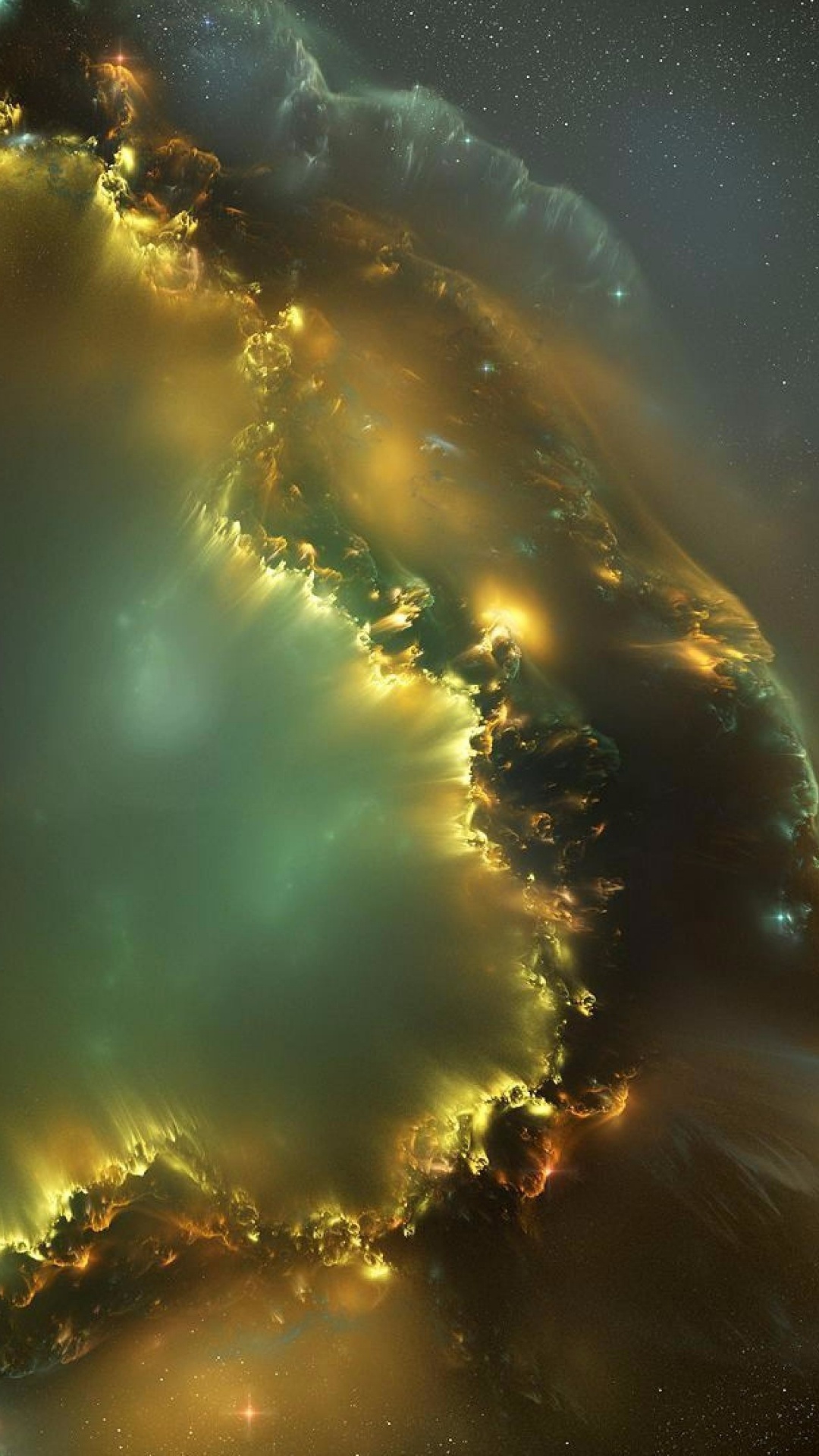 Обои туманность, звезда, Галактика, природа, атмосфера в разрешении 1080x1920