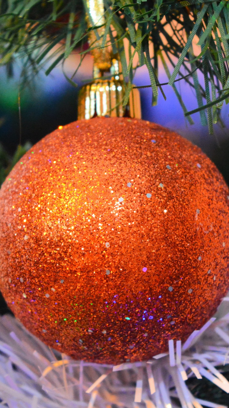 Обои Рождественский день, рождественский орнамент, Рождественские украшения, Рождество, елка в разрешении 750x1334