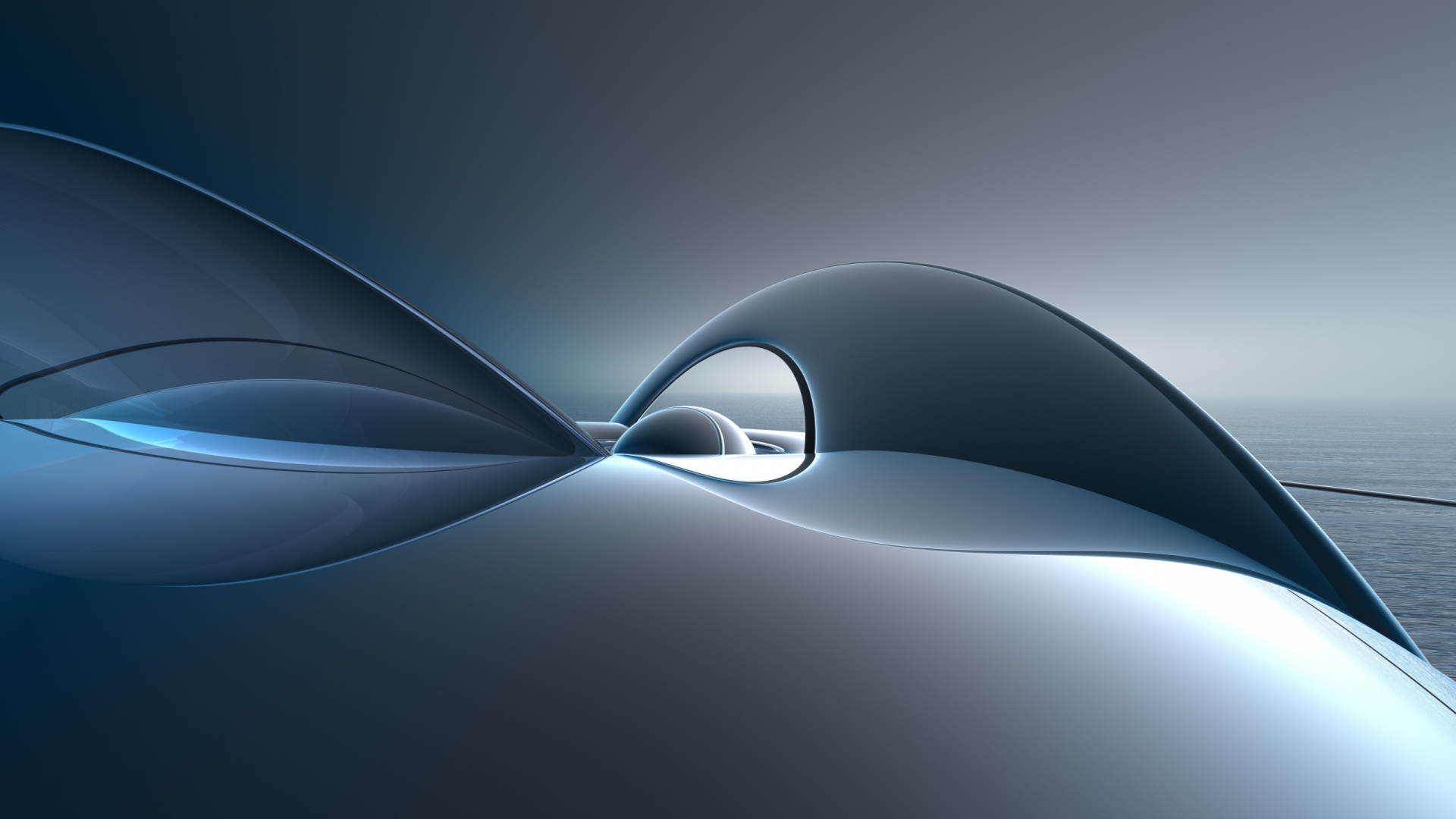 Обои вода, пропеллер, линия, атмосфера, воздушное путешествие в разрешении 1920x1080