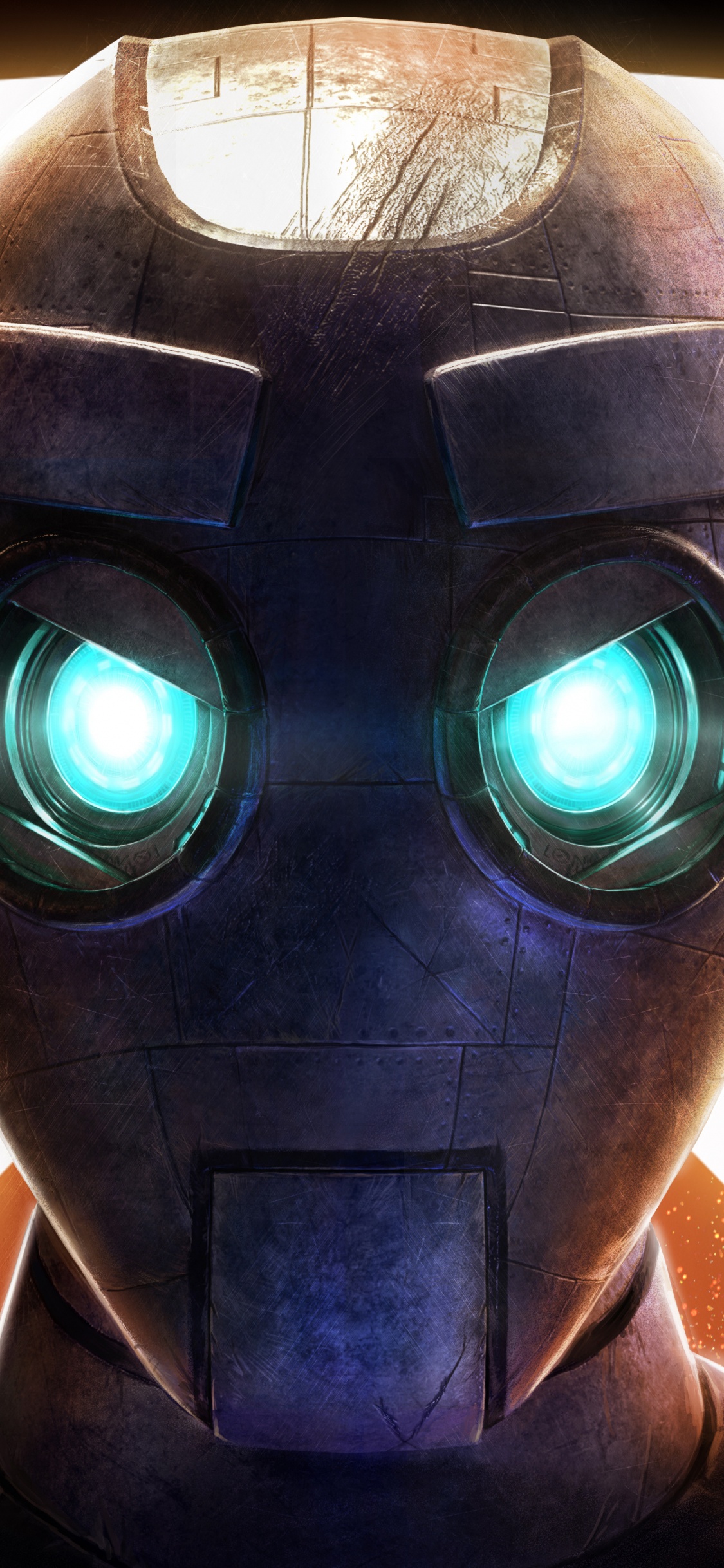 Обои Koliseum футбол ВР, свет, робот, шлем, футбол в разрешении 1125x2436