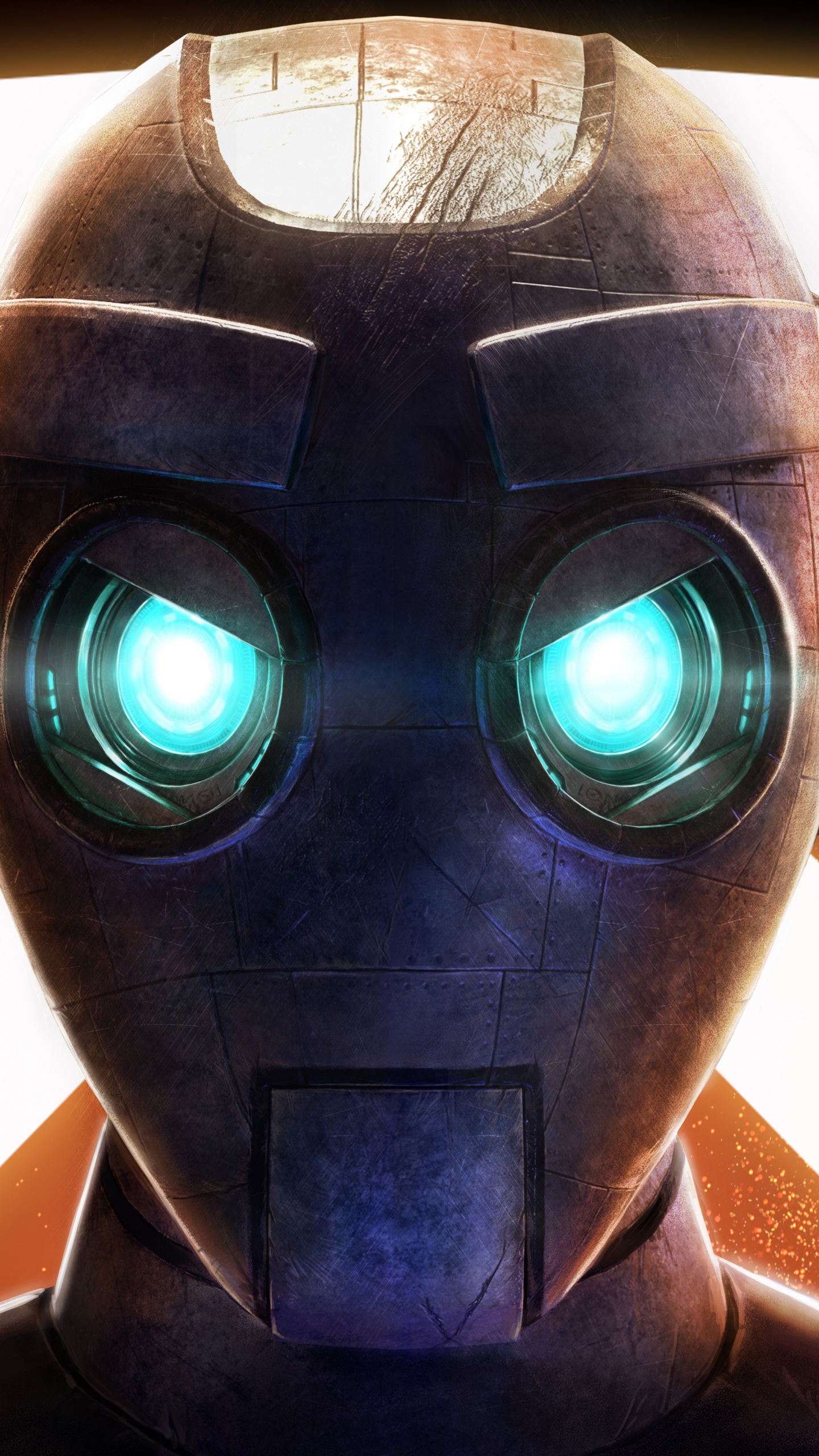 Обои Koliseum футбол ВР, свет, робот, шлем, футбол в разрешении 1440x2560