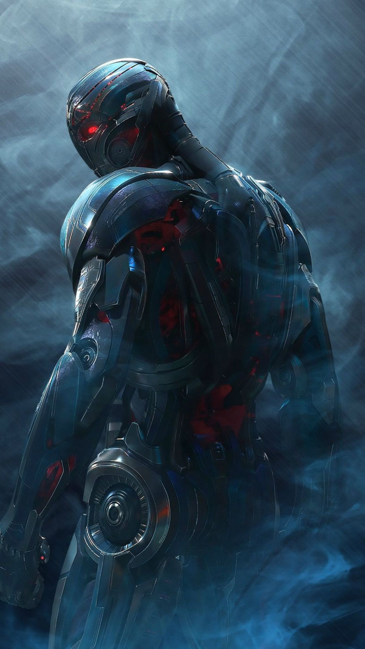 Обои Альтрон, видение, мститель, темнота, экстремальный вид спорта в разрешении 750x1334