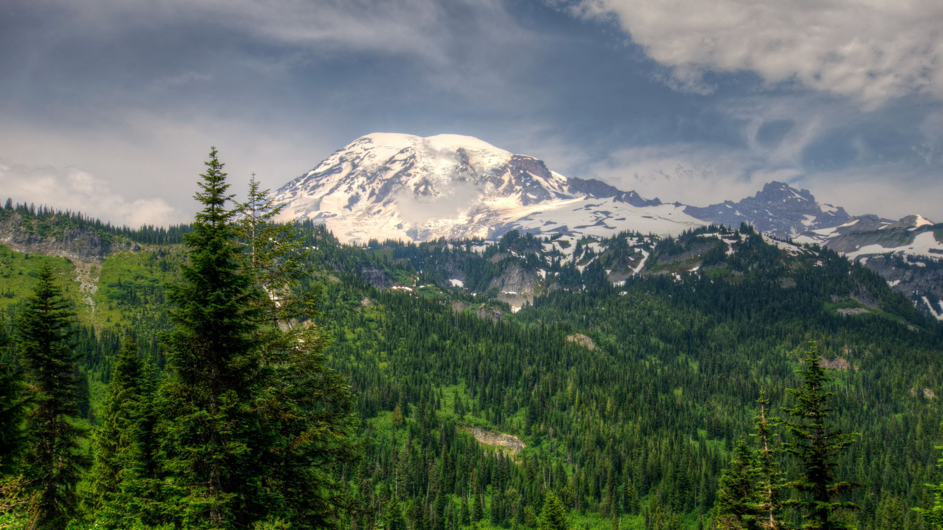 Обои пейзажи гор, горный рельеф, гора, дикая местность, нагорье в разрешении 1920x1080