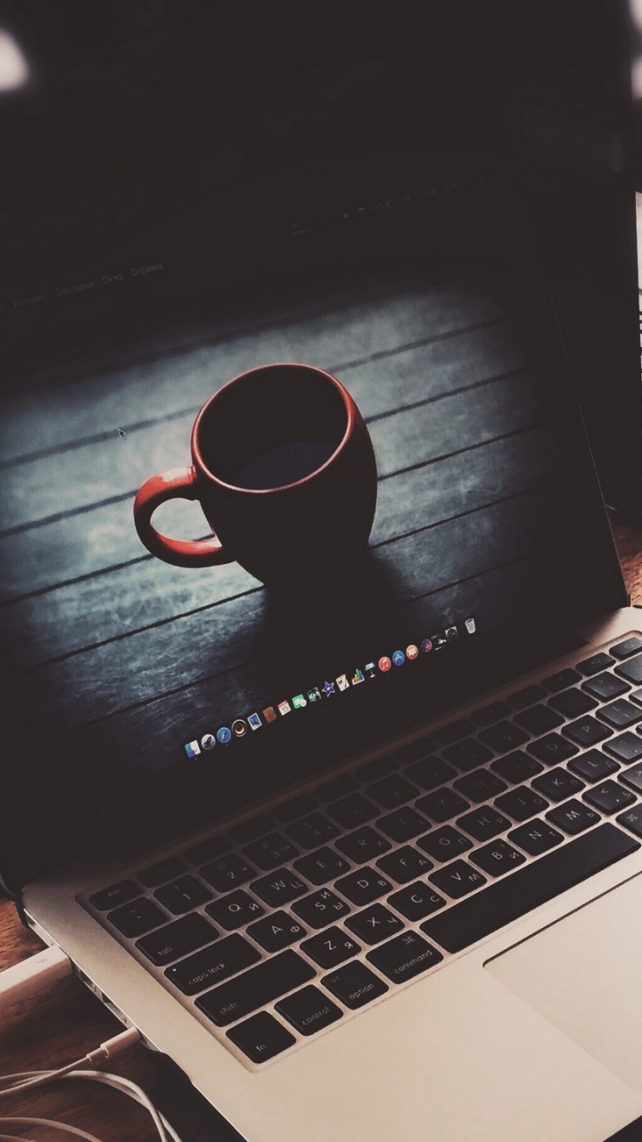 Обои macbook, apple, электронное устройство, яблоко, марка в разрешении 720x1280