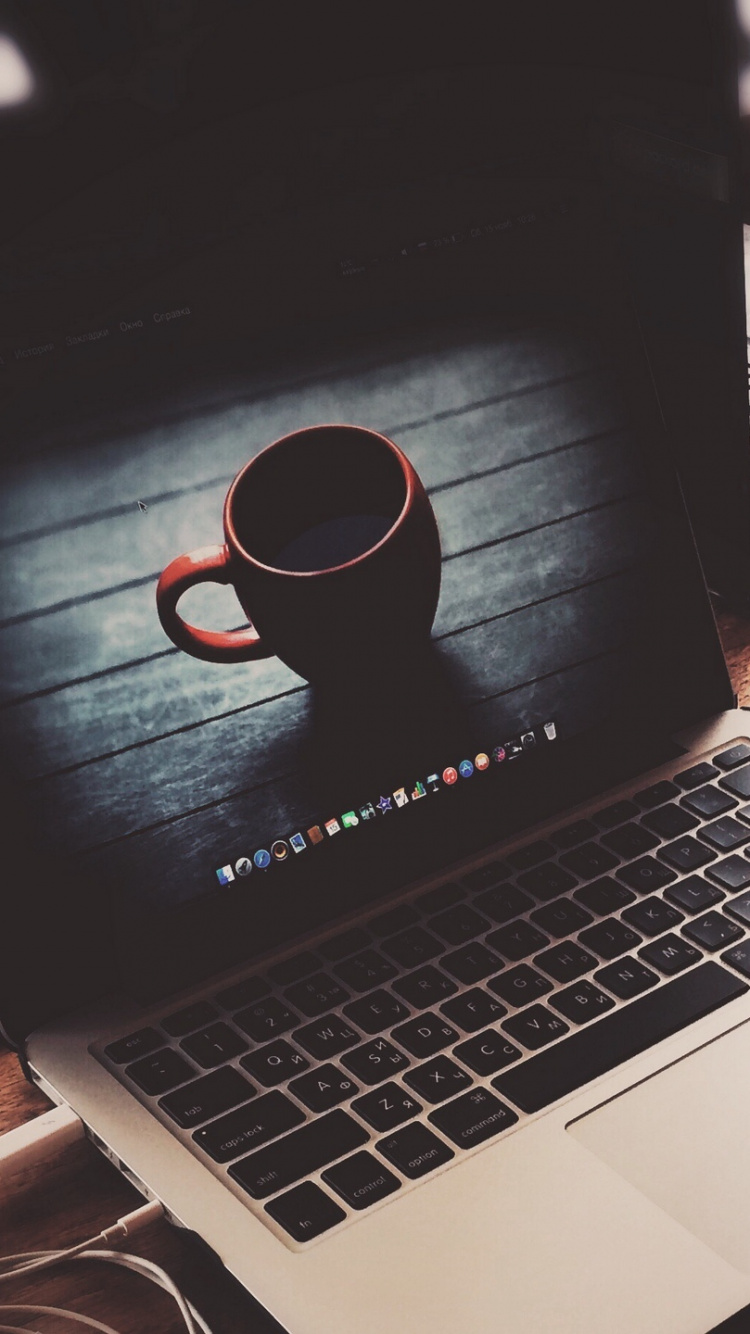 Обои macbook, apple, электронное устройство, яблоко, марка в разрешении 750x1334