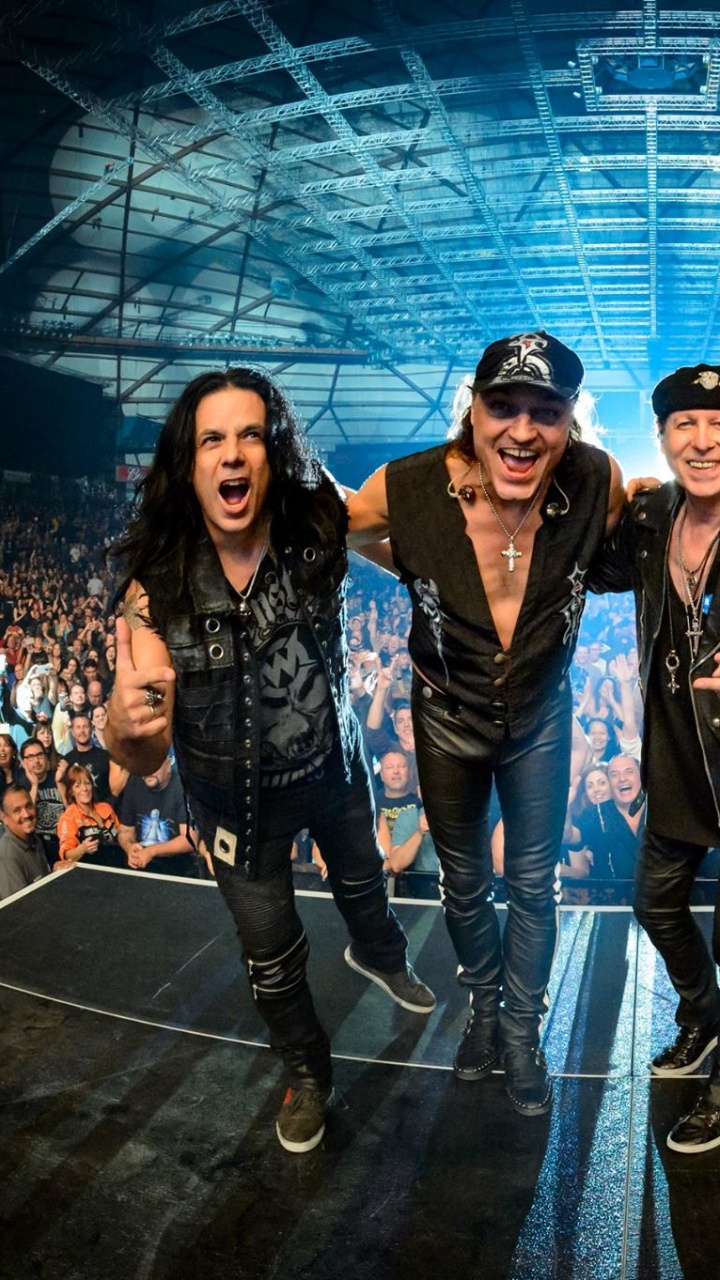 Обои Клаус Майне, Scorpions, тяжелый рок, концерт, Представление в разрешении 720x1280