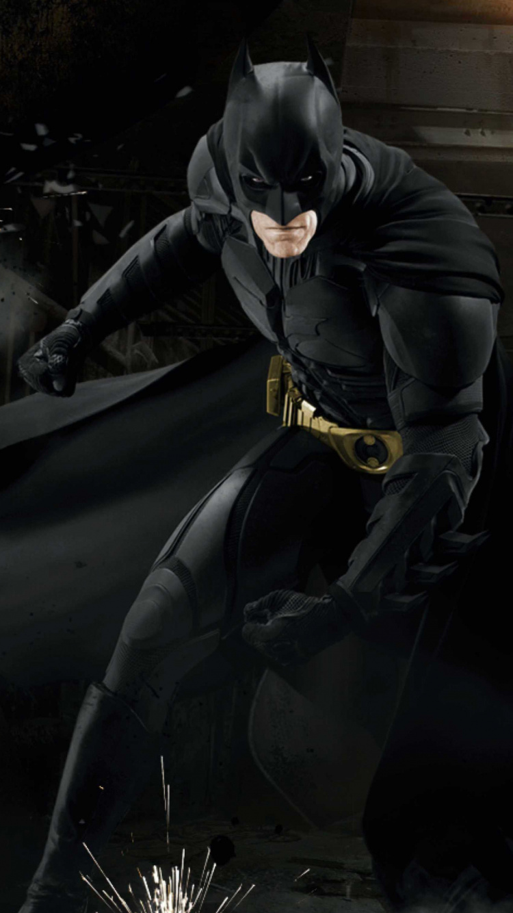 Обои Бэтмен, Темный Рыцарь Трилогия, компьютерная игра, демон, темнота в разрешении 750x1334