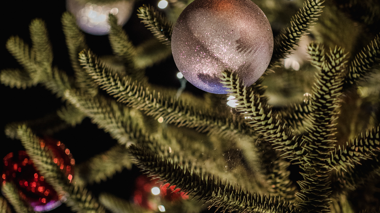 Обои орнамент, Новый год, Рождественские украшения, Рождественский день, рождественский орнамент в разрешении 1280x720