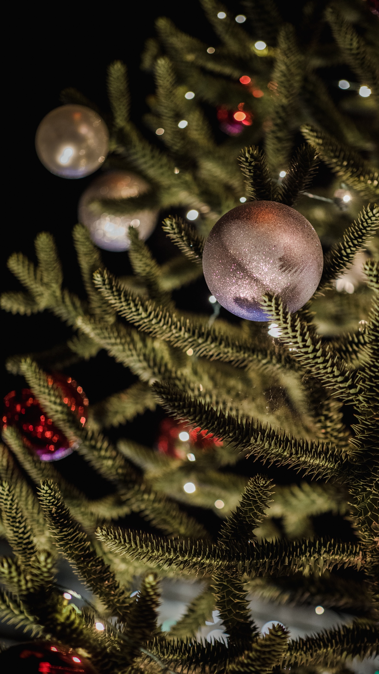 Обои орнамент, Новый год, Рождественские украшения, Рождественский день, рождественский орнамент в разрешении 1440x2560