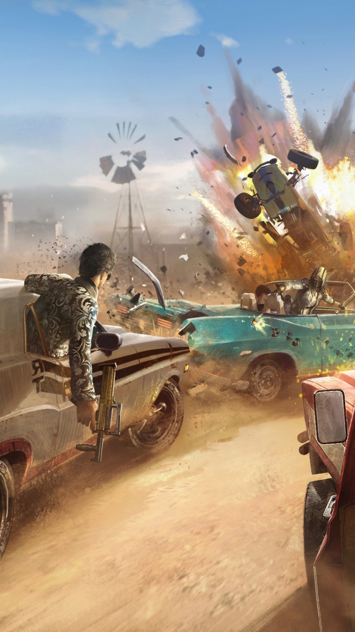 Обои pubg 5 сезон, PUBG, шутер, онлайн игра, сезон в разрешении 720x1280