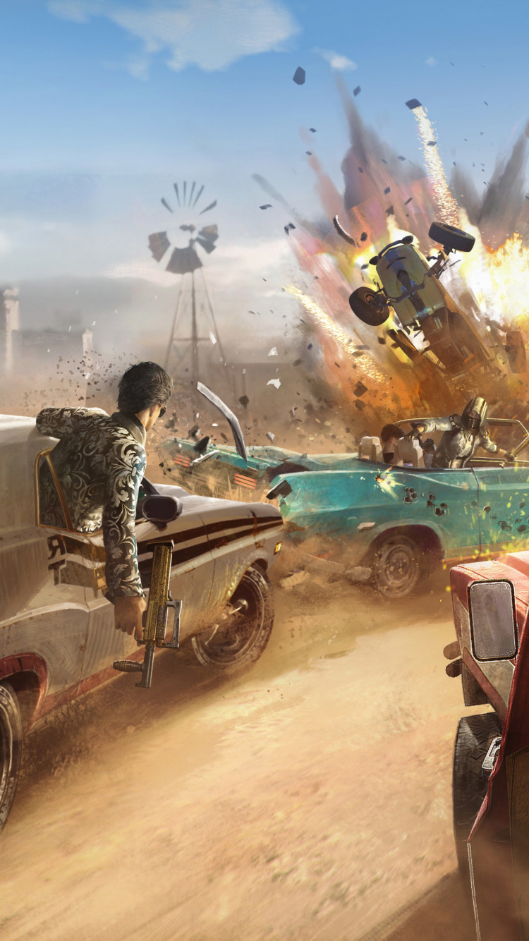 Обои pubg 5 сезон, PUBG, шутер, онлайн игра, сезон в разрешении 750x1334