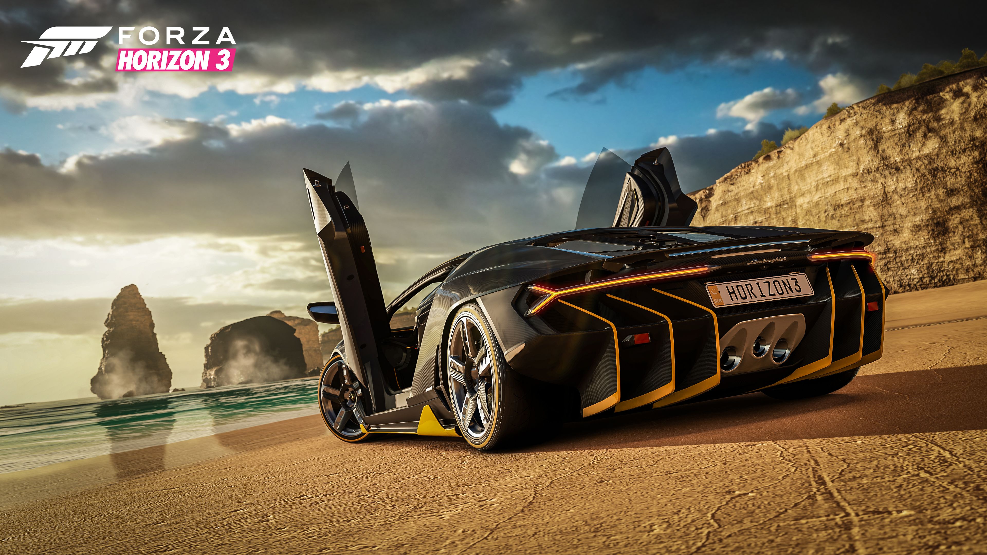 Обои горизонт Forza 3, горизонт форза, Playground Games, авто, суперкар в разрешении 3840x2160