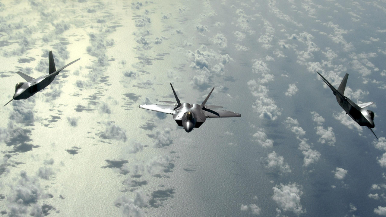 Обои самолеты, военный самолет, самолет, истребительная авиация, воздушные силы в разрешении 1280x720