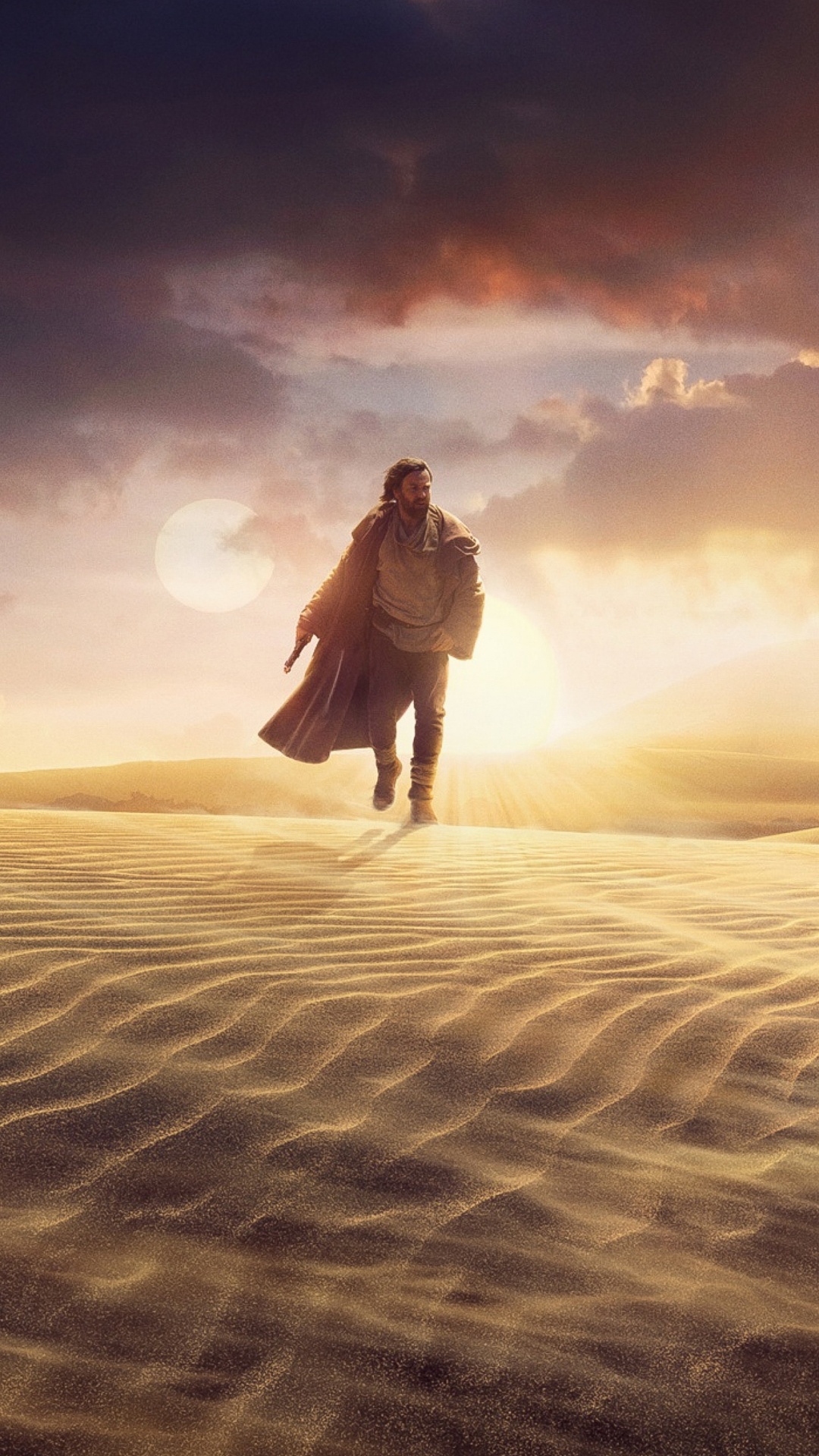 Обои дата выхода сериала оби Ван Кеноби, Юэн МакГрегор, Оби-Ван Кеноби, Дарт Вейдер, Disney в разрешении 1080x1920