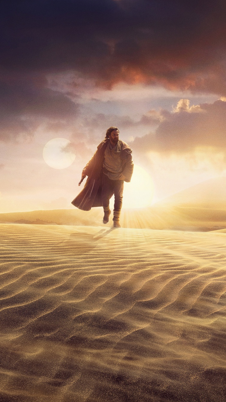 Обои дата выхода сериала оби Ван Кеноби, Юэн МакГрегор, Оби-Ван Кеноби, Дарт Вейдер, Disney в разрешении 750x1334